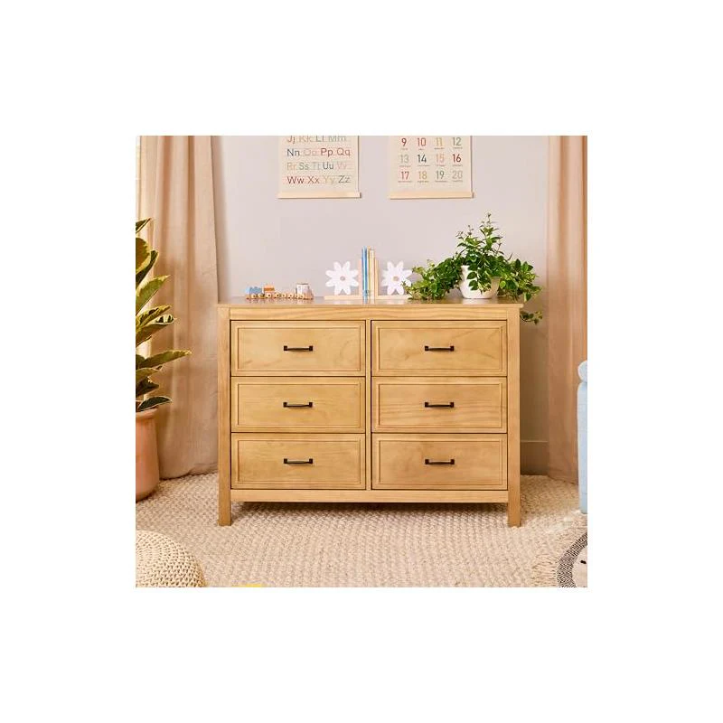Davinci Charlie 6-Drawer Baby Dresser, Honey - Image 3