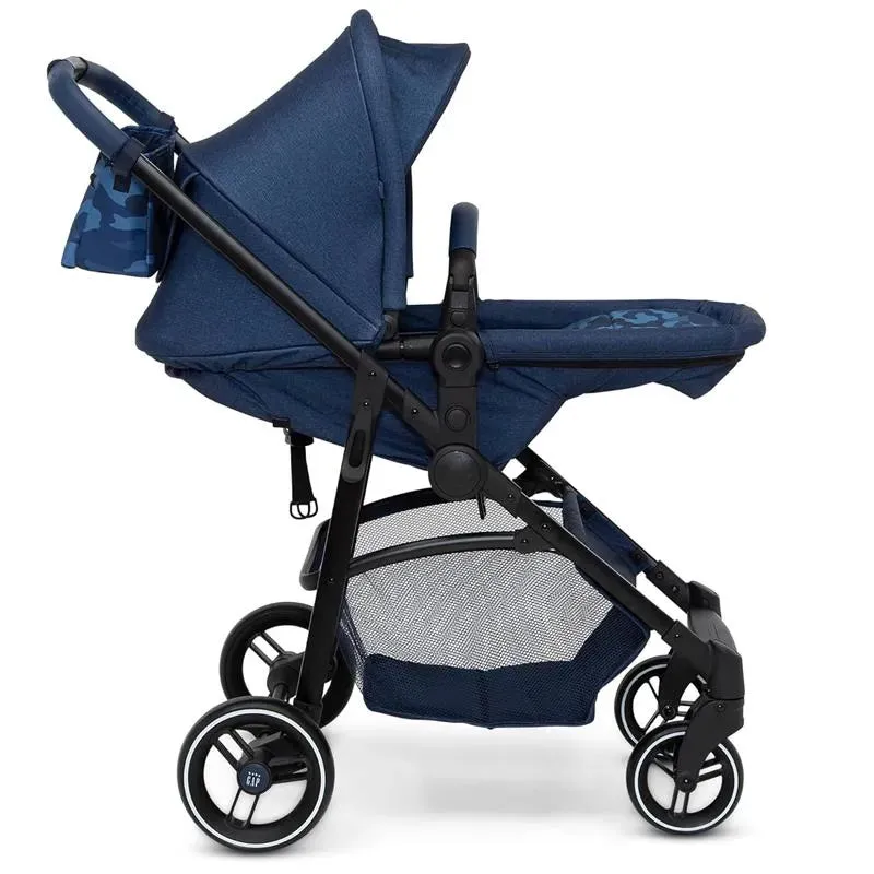 Delta Children - Baby Gap 2-In-1 Carriage Stroller, Camo Blue - Image 14