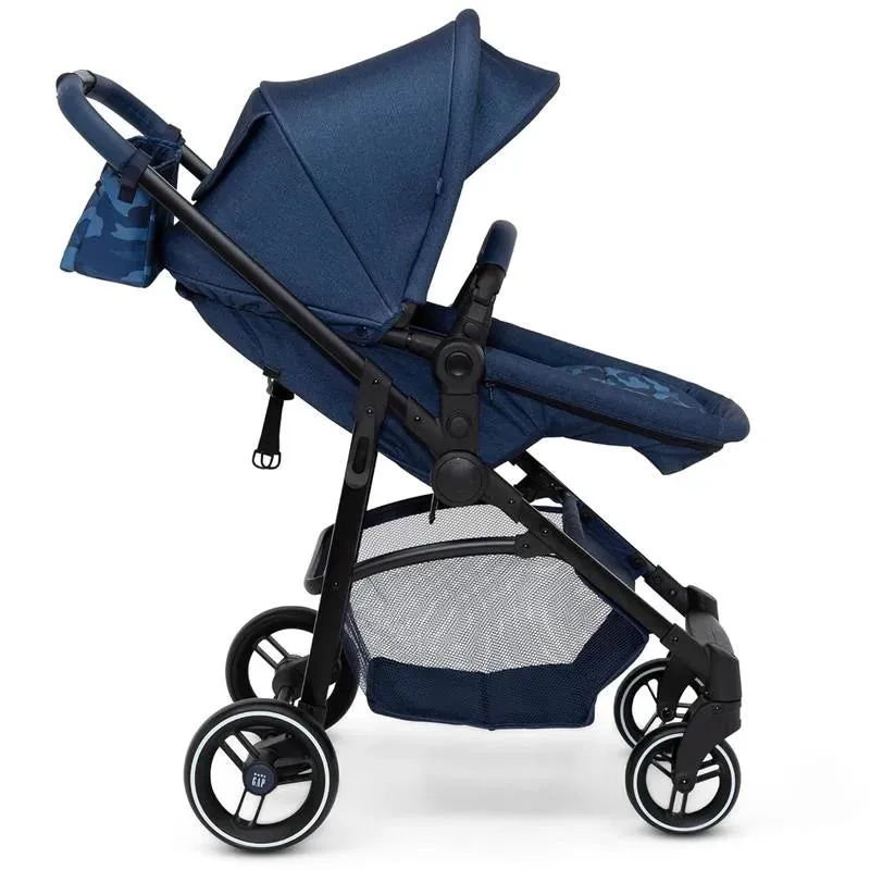 Delta Children - Baby Gap 2-In-1 Carriage Stroller, Camo Blue - Image 18