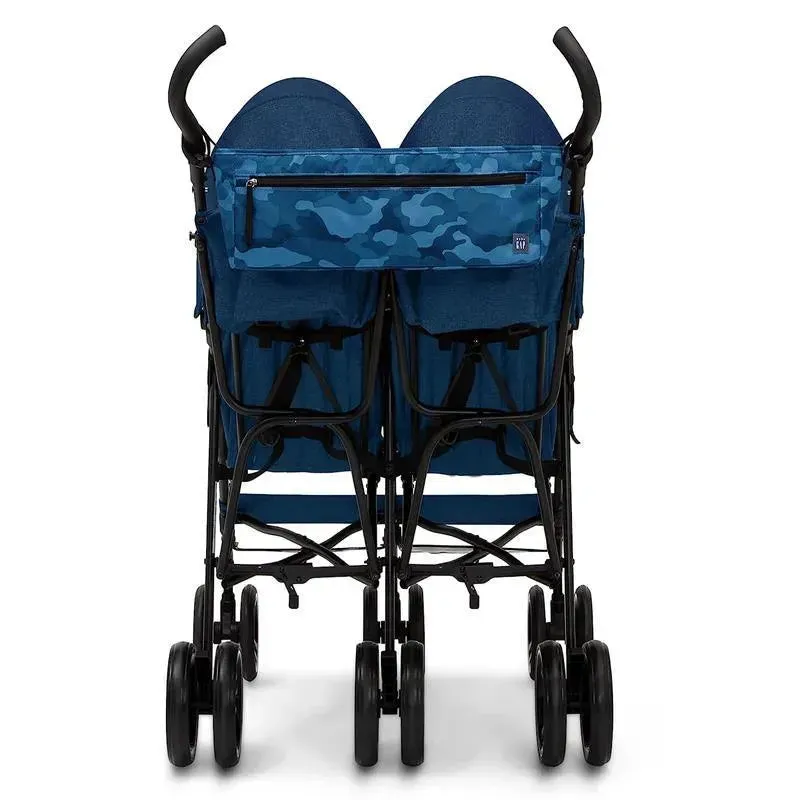 Delta Children - BabyGap Classic Side-by-Side Double Stroller, Navy Camo - Image 7