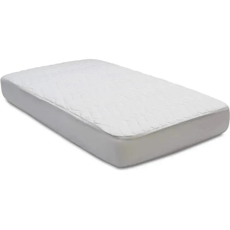Delta Children - Beautyrest Fitted Baby Crib Mattress Pad Cover, White - Image 4