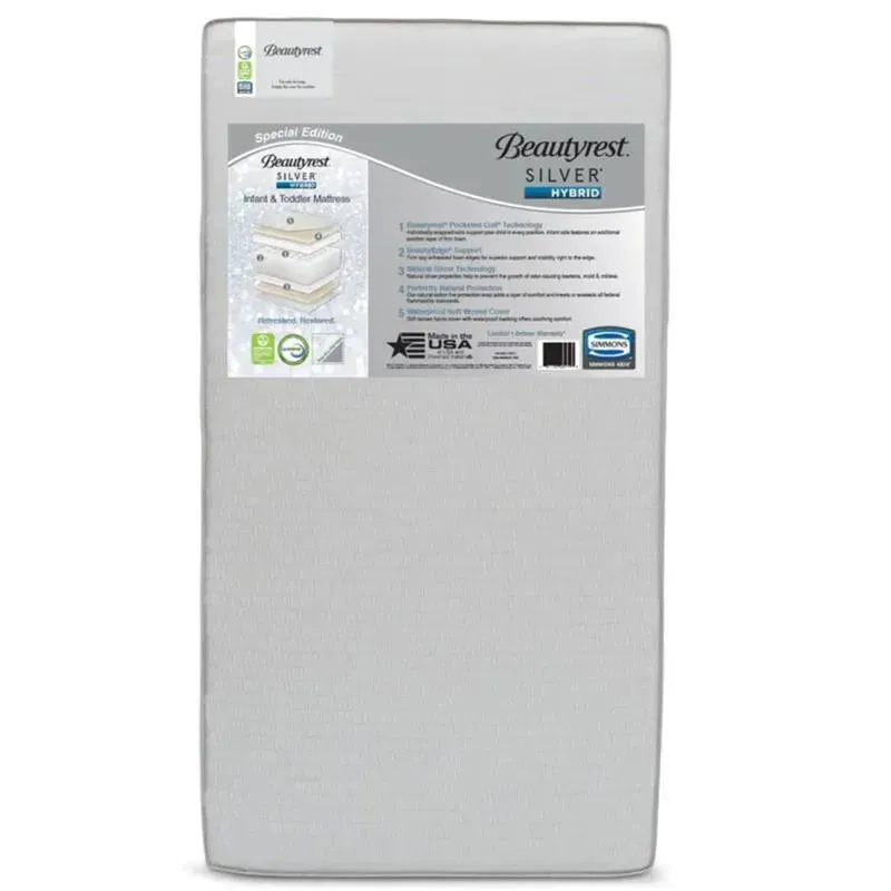 Delta Children - Beautyrest Silver Special Edition Hybrid Crib and Toddler Mattress
