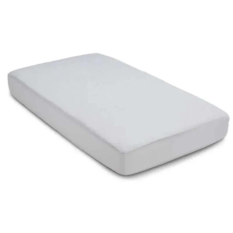 Delta Children - Fitted Crib Mattress Pad, White - Image 4