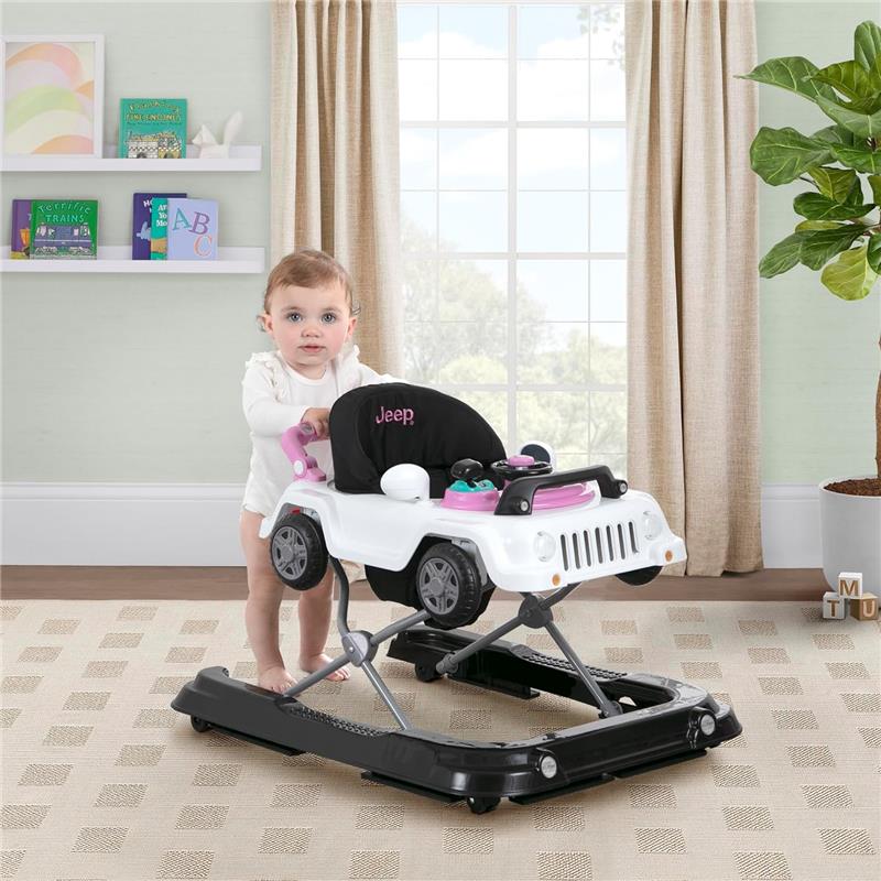 Delta - Classic Wrangler 3-In-1 Grow With Me Walker, White And Pink - Image 7