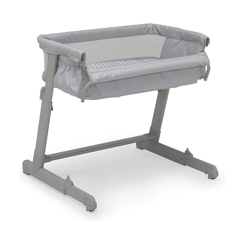 Delta - Whisper Bedside Bassinet, Grey Stripes