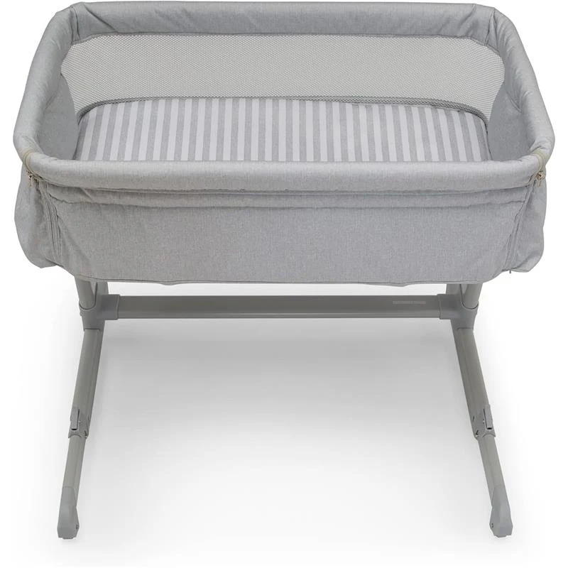 Delta - Whisper Bedside Bassinet, Grey Stripes - Image 5