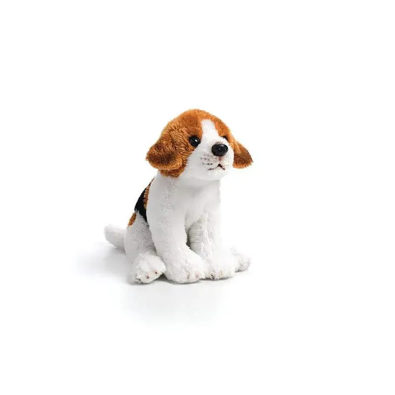 DEMDACO - Beanbag Stuffed Animal Sitting Obedient Beagle