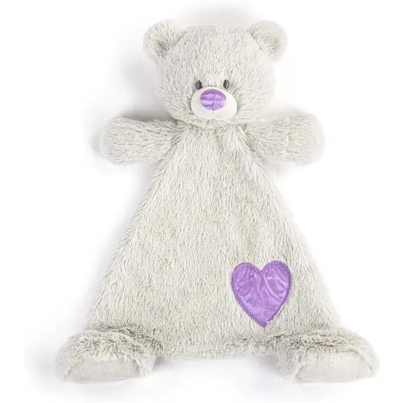 DEMDACO - Birthstone Color Alexandrite and Grey, Stuffed Animal Blankie Bear June