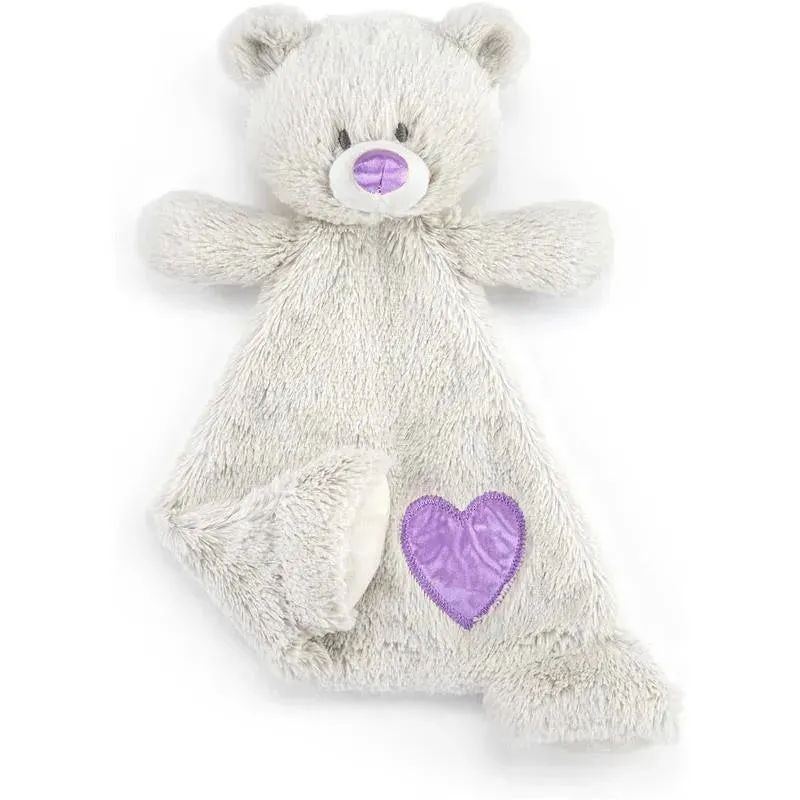 DEMDACO - Birthstone Color Alexandrite and Grey, Stuffed Animal Blankie Bear June - Image 4