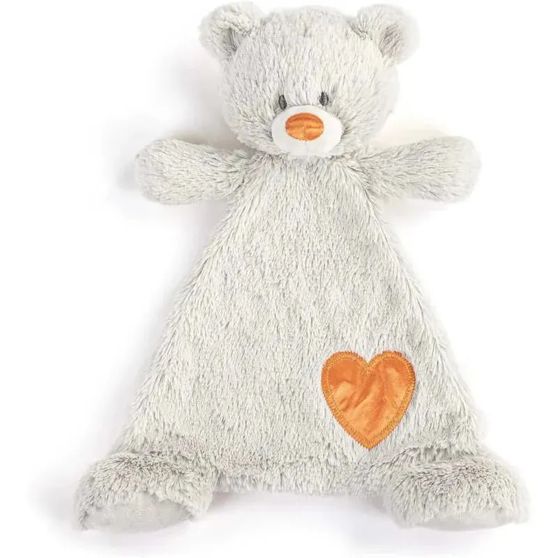 DEMDACO - Birthstone Color Citrine and Grey, Stuffed Animal Blankie Bear November - Image 4