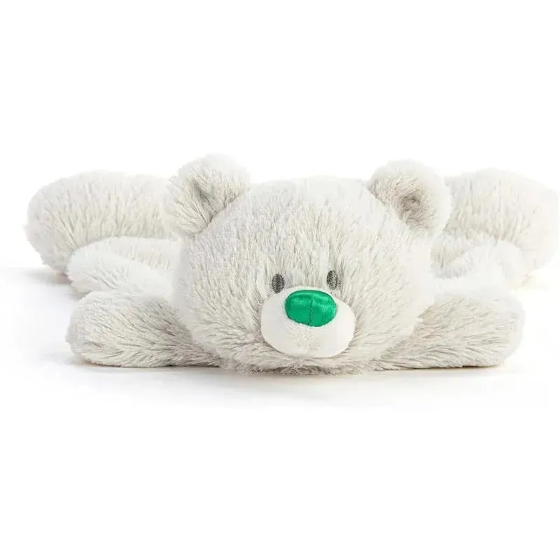 DEMDACO - Birthstone Color Emerald Green and Grey, Stuffed Animal Blankie Bear May - Image 2