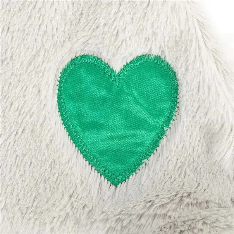 DEMDACO - Birthstone Color Emerald Green and Grey, Stuffed Animal Blankie Bear May - Image 5