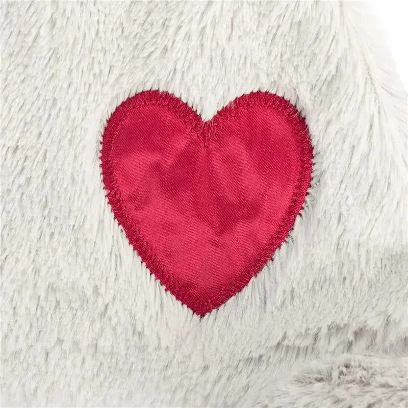 DEMDACO - Birthstone Color Garnet and Grey, Stuffed Animal Blankie Bear January - Image 6