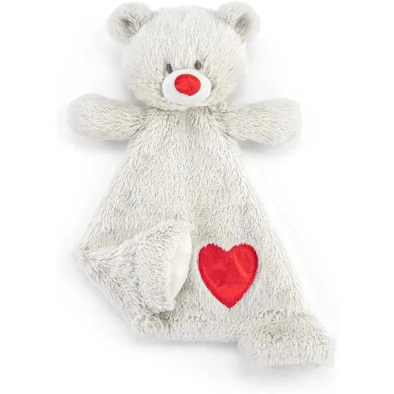 DEMDACO - Birthstone Color Ruby and Grey, Stuffed Animal Blankie Bear July - Image 5