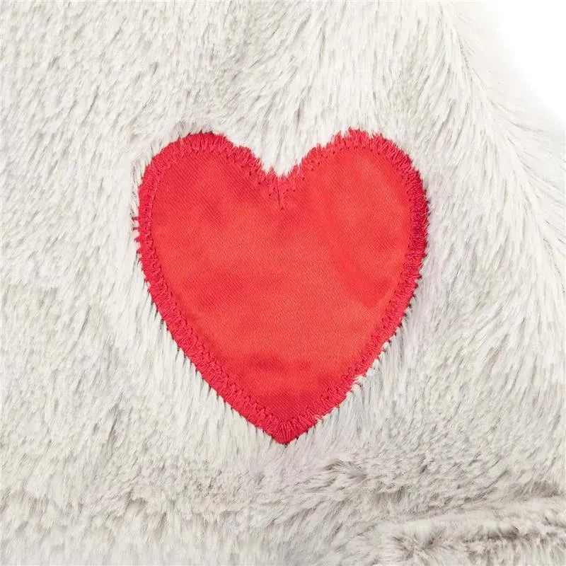 DEMDACO - Birthstone Color Ruby and Grey, Stuffed Animal Blankie Bear July - Image 6