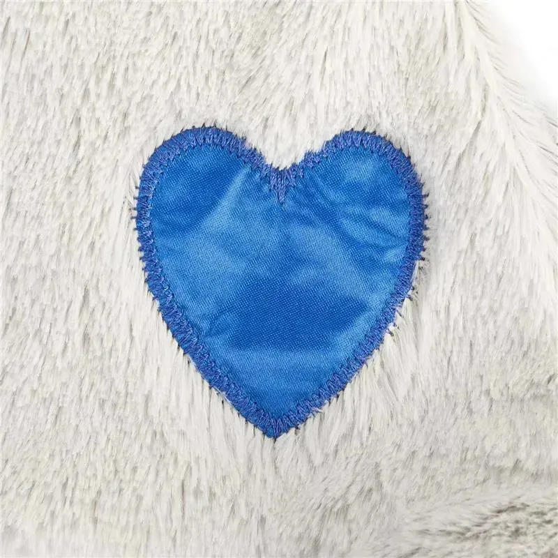 DEMDACO - Birthstone Color Sapphire and Grey, Stuffed Animal Blankie Bear September - Image 6