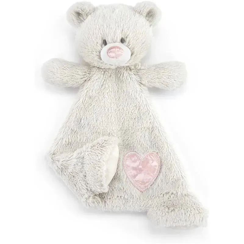 DEMDACO - Birthstone Color Tourmaline and Grey, Stuffed Animal Blankie Bear October - Image 3