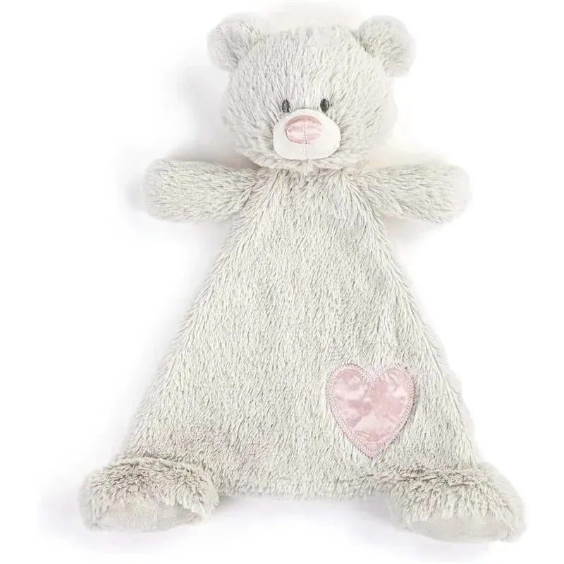 DEMDACO - Birthstone Color Tourmaline and Grey, Stuffed Animal Blankie Bear October - Image 4