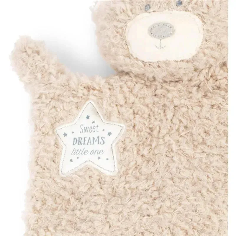 DEMDACO - Fuzzy Brown Bear Sweet Dreams Polyester Plush Blankie - Image 3