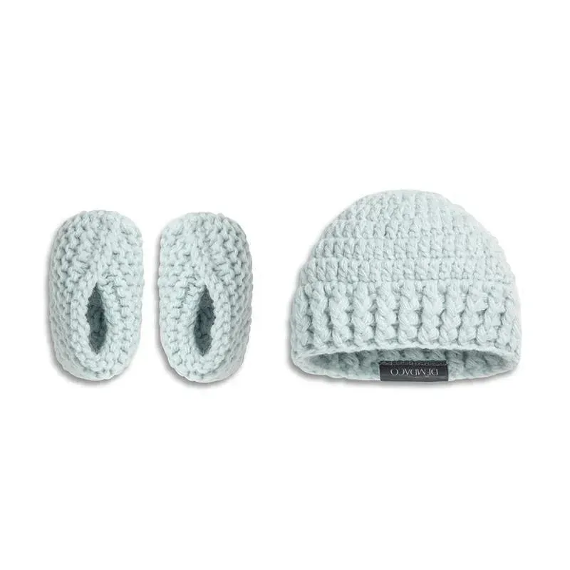 Demdaco - Gender Reveal Booties And Hat Set, Boy