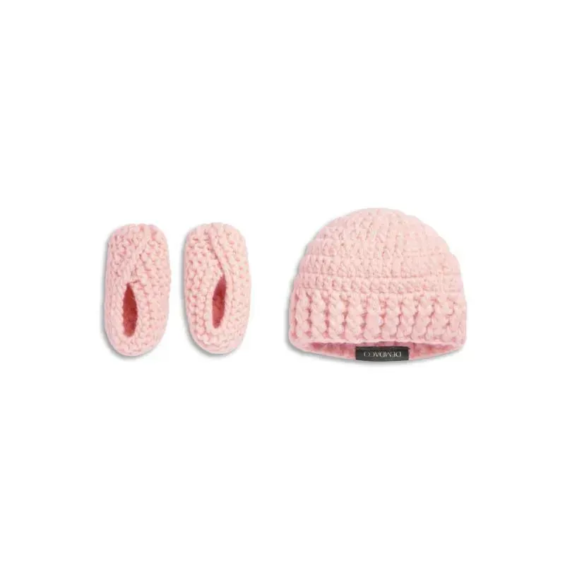 Demdaco - Gender Reveal Booties And Hat Set, Girl