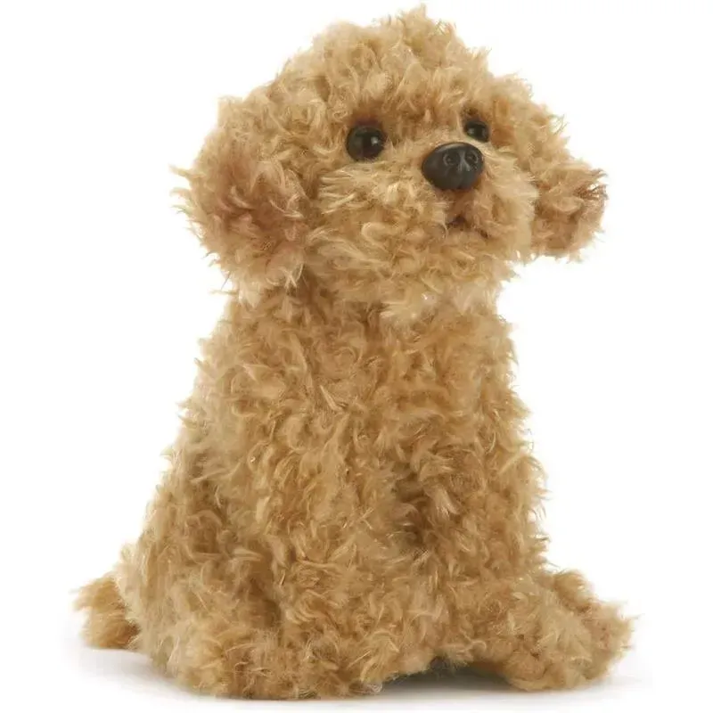 DEMDACO - Labradoodle Plush Beanbag Stuffed Animal Toy, Light Brown
