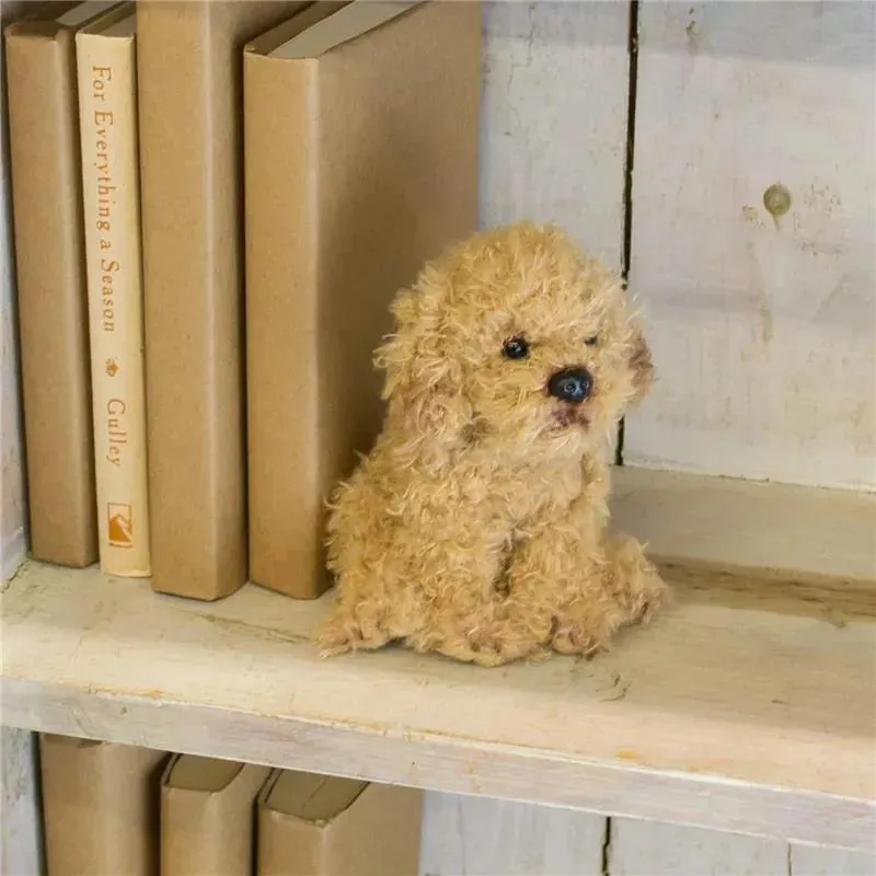 DEMDACO - Labradoodle Plush Beanbag Stuffed Animal Toy, Light Brown - Image 3
