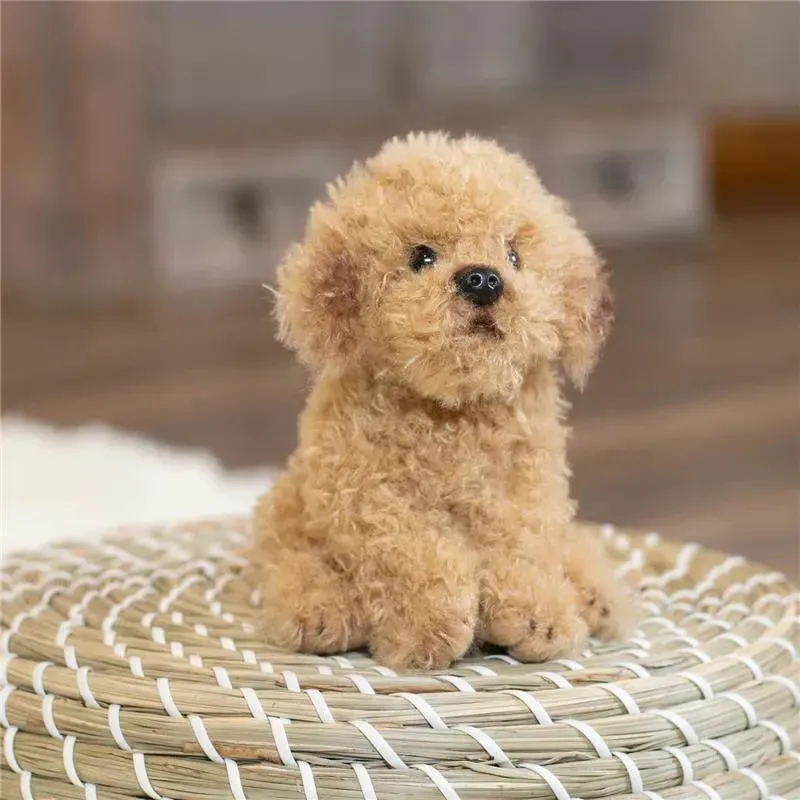 DEMDACO - Labradoodle Plush Beanbag Stuffed Animal Toy, Light Brown - Image 5
