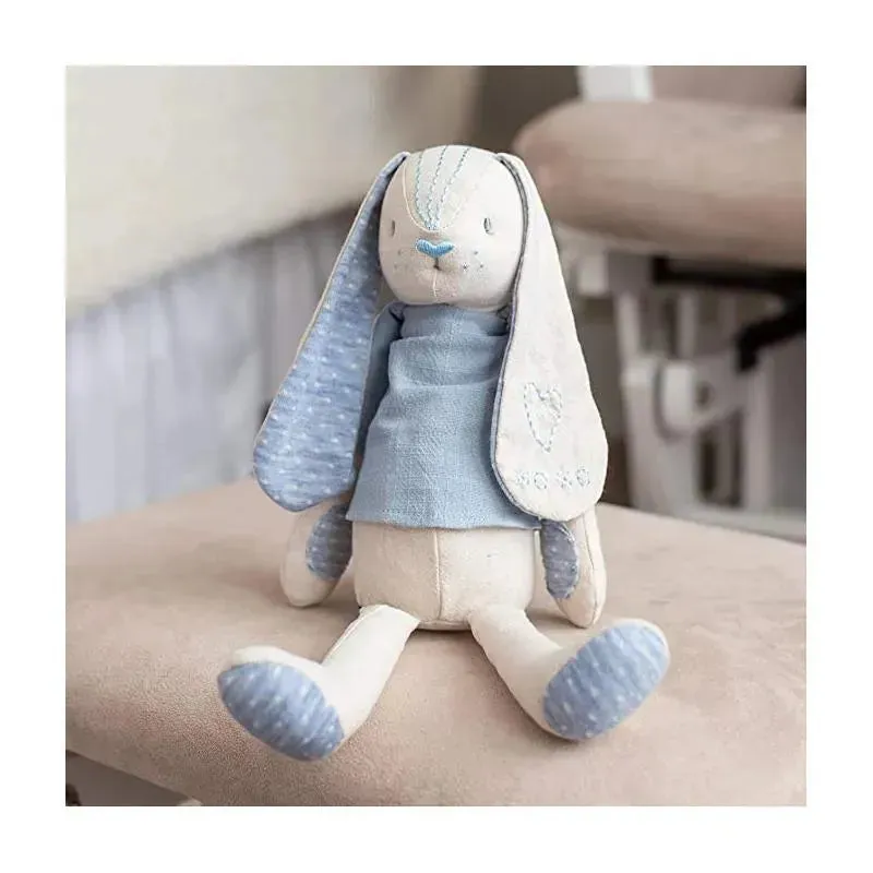 Demdaco - Linen Plush Blue Bunny - Image 4