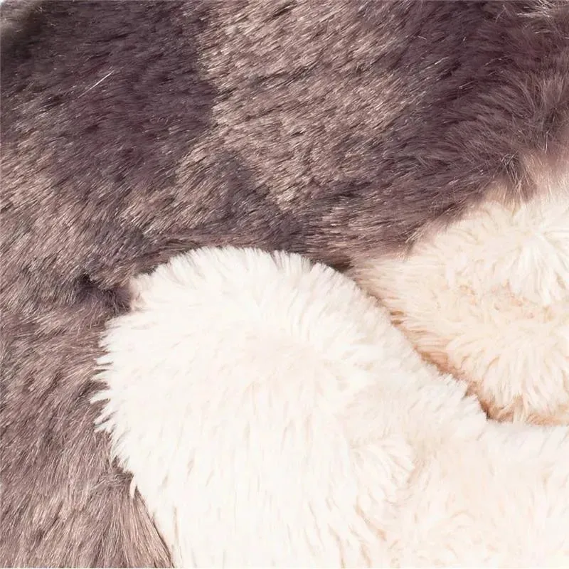 DEMDACO - Little Silver Grey Wolf Children's Plush Beanbag Stuffed Animal Toy - Image 4