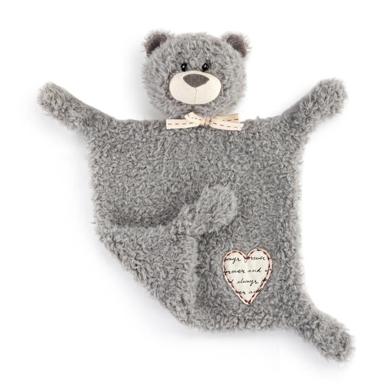 Demdaco - Loved Bear Blankie, Gray - Image 2