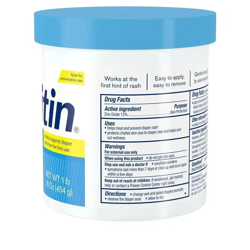 Desitin - 16 Oz Rapid Relief Blue Jar Baby Diaper Rash - Image 4