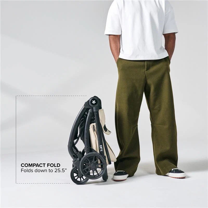 DFY - R1 Single Stroller, Cream - Image 9