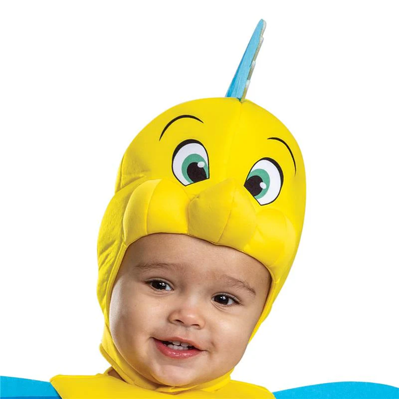 Disguise - Flounder Animated Classic Costume, Official The Little Mermaid Costume - Image 2