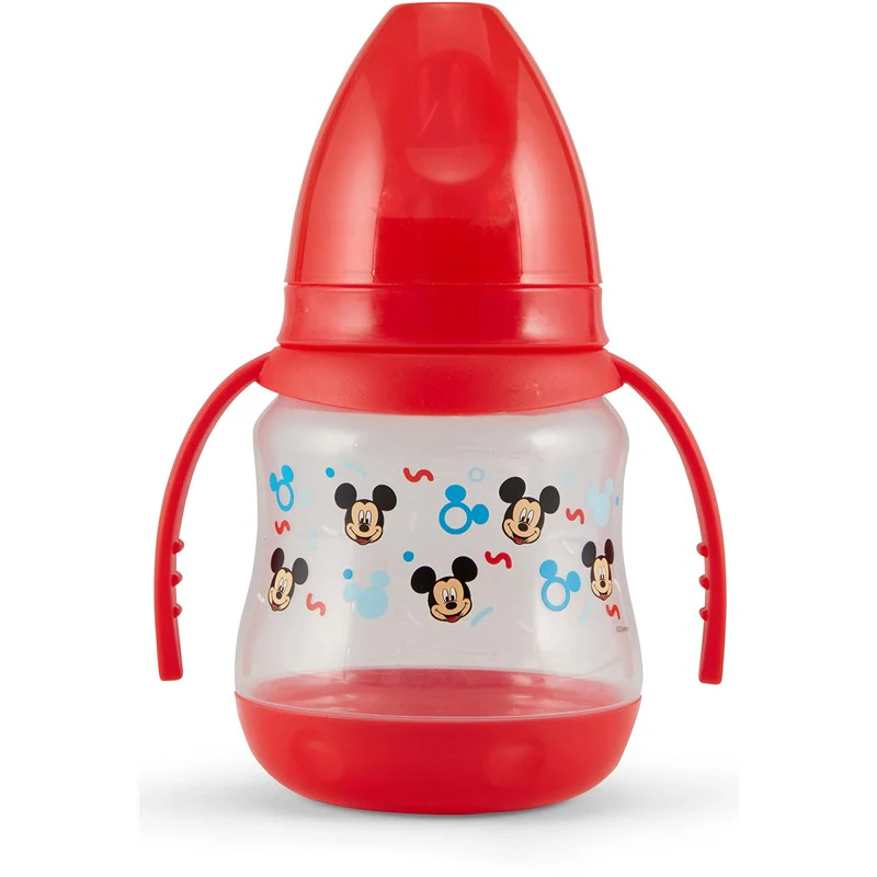 Disney 2 Pack 7 Ounce Baby Bottles with Character Prints and Colored Covers with Double Handle - BPA Free and Easy to Clean - Image 3