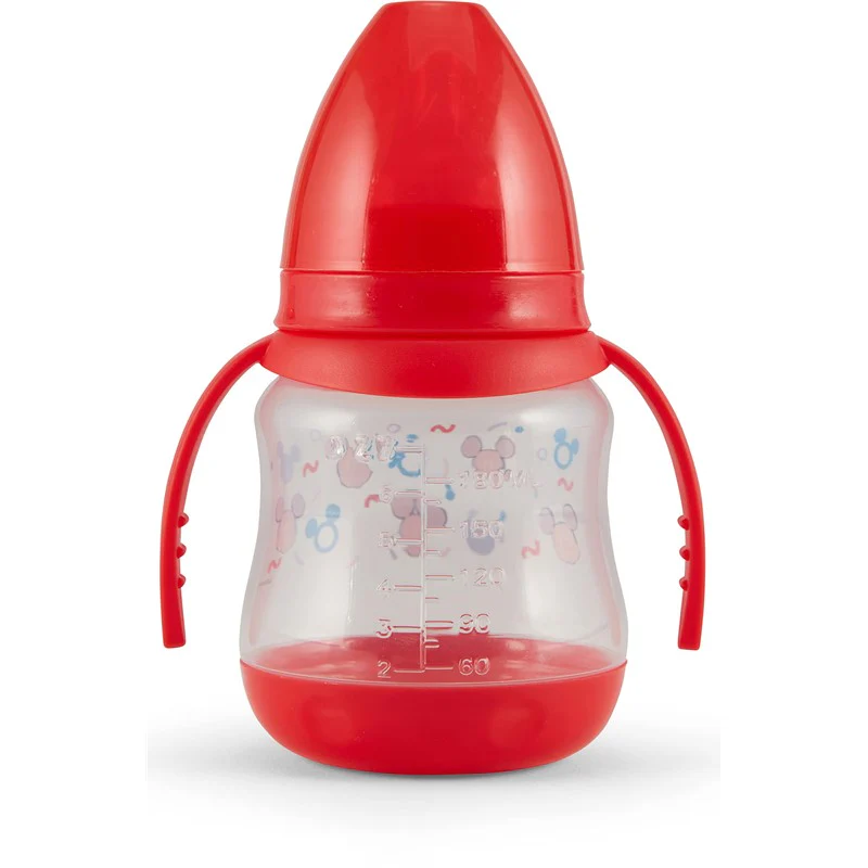 Disney 2 Pack 7 Ounce Baby Bottles with Character Prints and Colored Covers with Double Handle - BPA Free and Easy to Clean - Image 5
