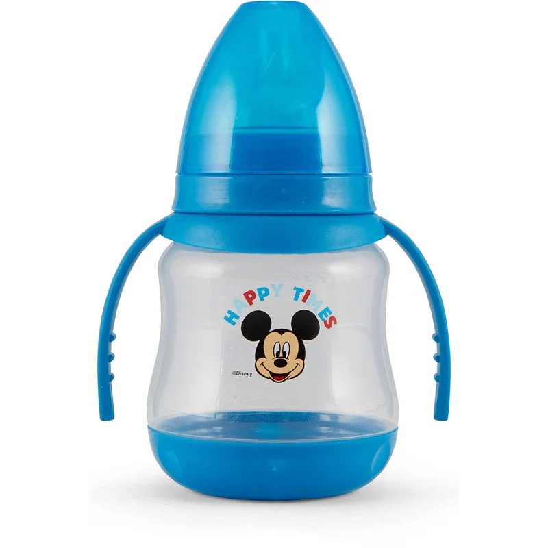 Disney 2 Pack 7 Ounce Baby Bottles with Character Prints and Colored Covers with Double Handle - BPA Free and Easy to Clean - Image 6