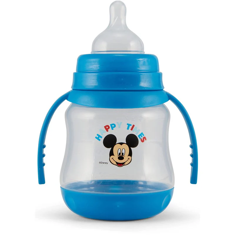 Disney 2 Pack 7 Ounce Baby Bottles with Character Prints and Colored Covers with Double Handle - BPA Free and Easy to Clean - Image 7