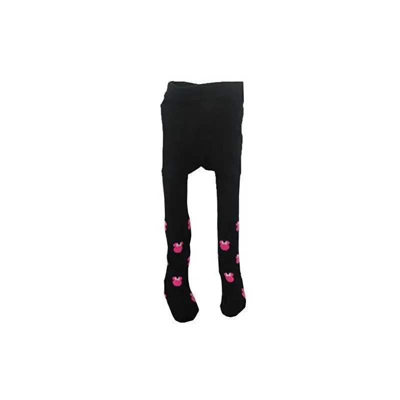 Disney Baby Minnie Tights Fashion, Black, Size 9-18M
