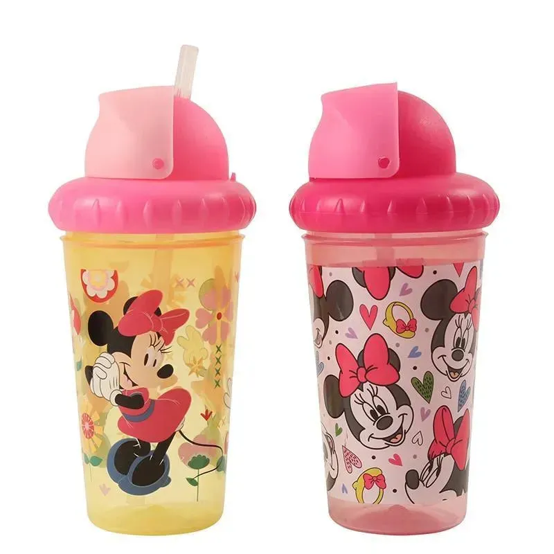 Disney Minnie Mouse 2-Pack Pop Up Straw Infants Sippy Cup