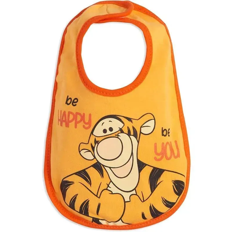Disney Winnie the Pooh Tigger Eeyore Piglet 5 Pack Side Snap Bibs - Image 6