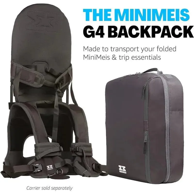 Minimeis - Universal G4 Backpack, Black/Grey - Image 2
