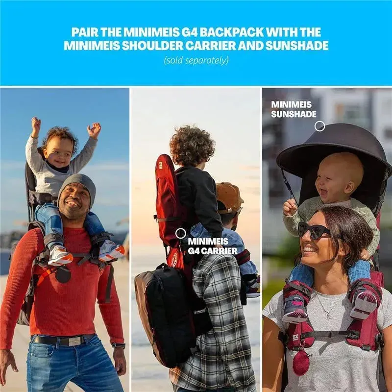 Minimeis - Universal G4 Backpack, Black/Grey - Image 7