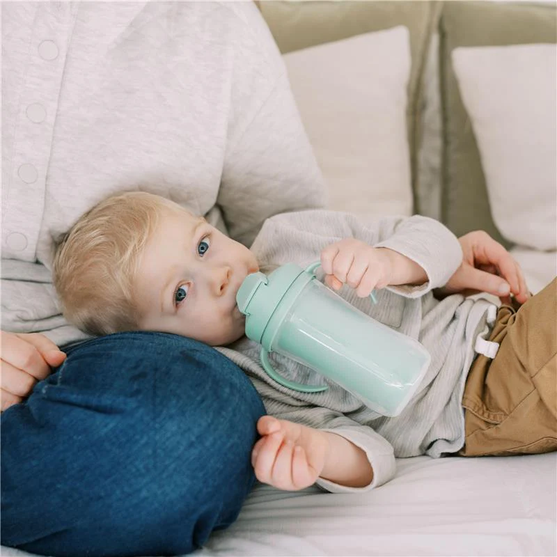 Dr. Brown 10 Oz Insulated Straw Cup, Green, 2Pk - Image 9