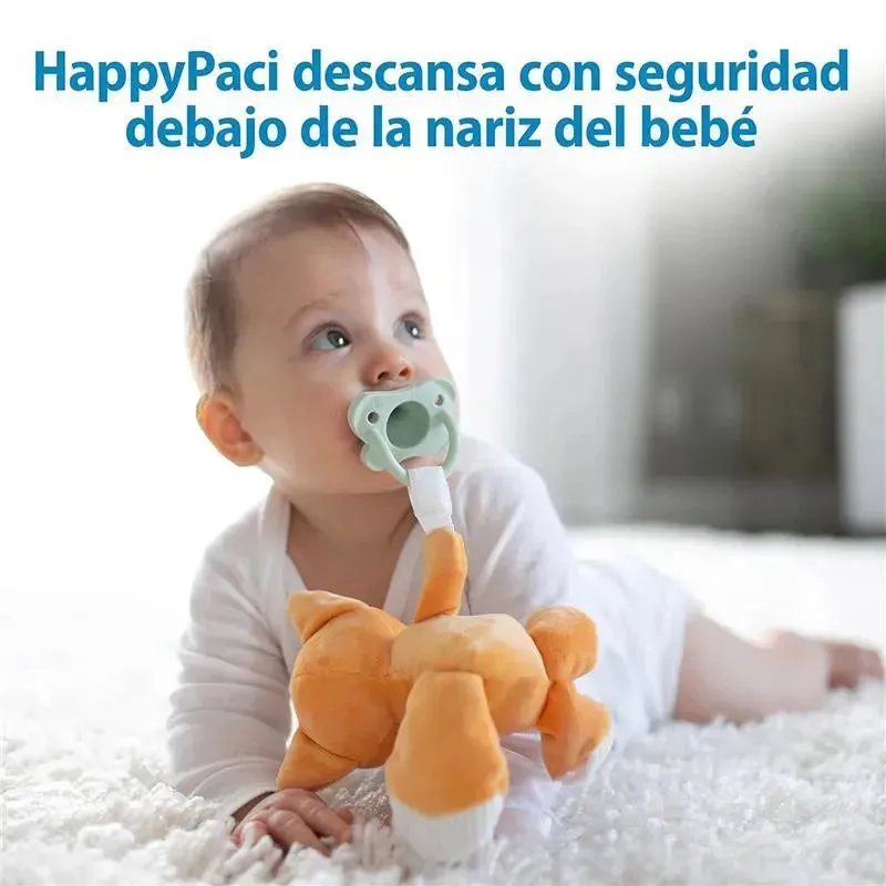 Dr Brown - Baby Lovey Pacifier and Teether Holder, Giraffe with Green HappyPaci, 0-6m - Image 5