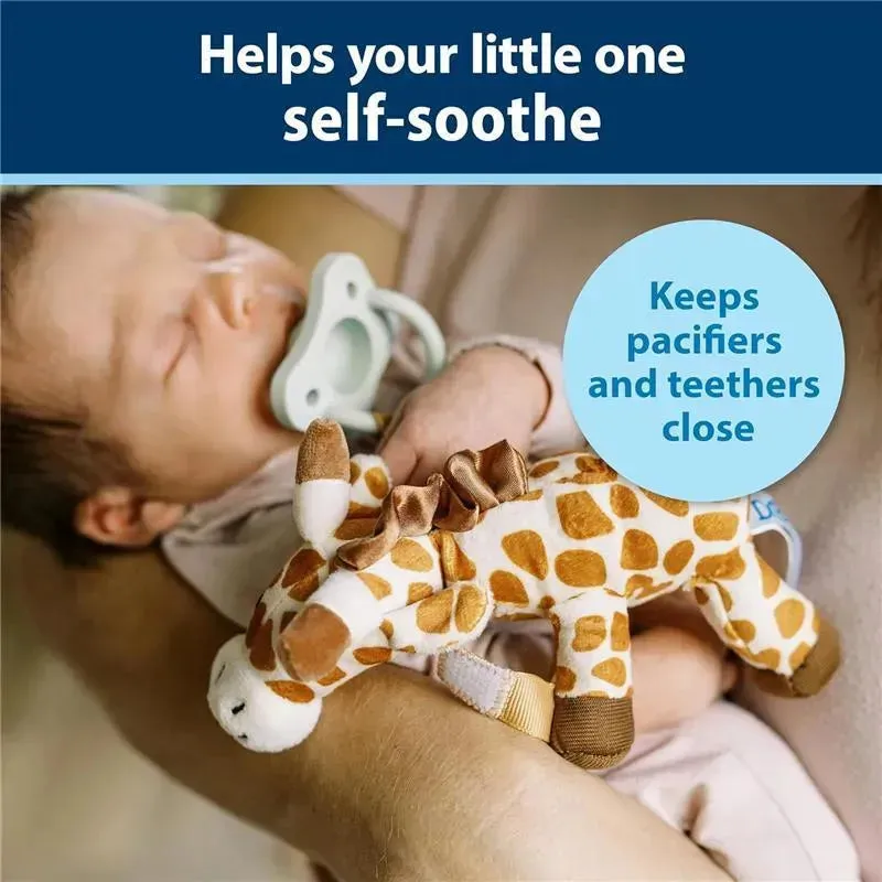 Dr Brown - Baby Lovey Pacifier and Teether Holder, Giraffe with Green HappyPaci, 0-6m - Image 6