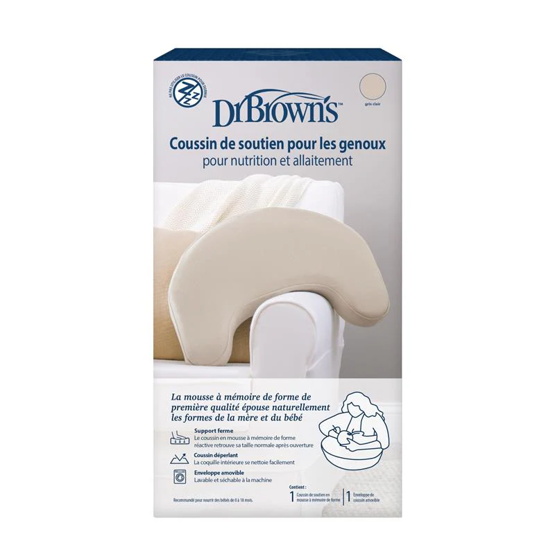 Dr. Brown Feeding & Nursing Lap Support Pillow, Light Gray - Image 9