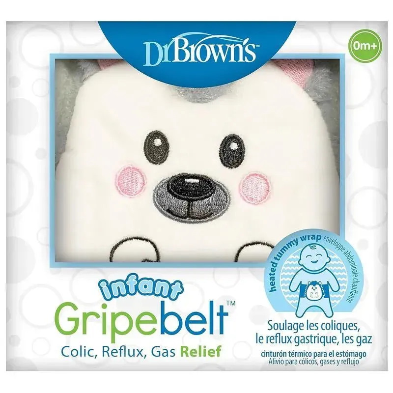 Dr Brown - Infant Gripebelt for Colic Relief, Heated Tummy Wrap, Hedgehog, 0-3m