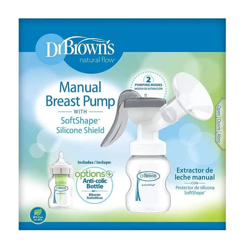 Dr. Brown - Manual Breast Pump with Softshape Silicone Shield - Image 3