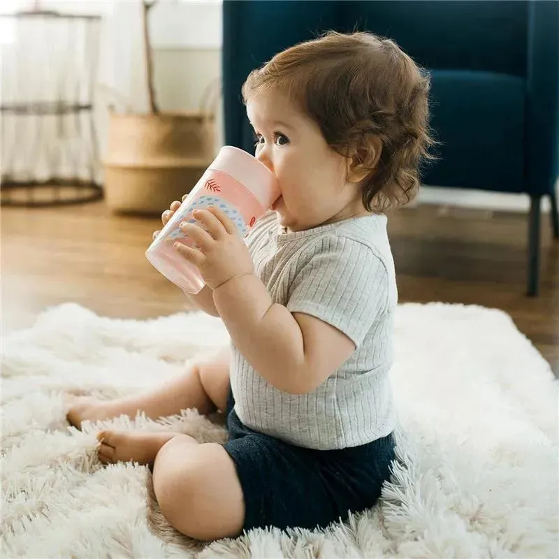 Dr Brown - Milestones Cheers 360 Transition Sippy Cup, Pink Leopard and Red Lemur, 10 oz, 2 Pack - Image 10